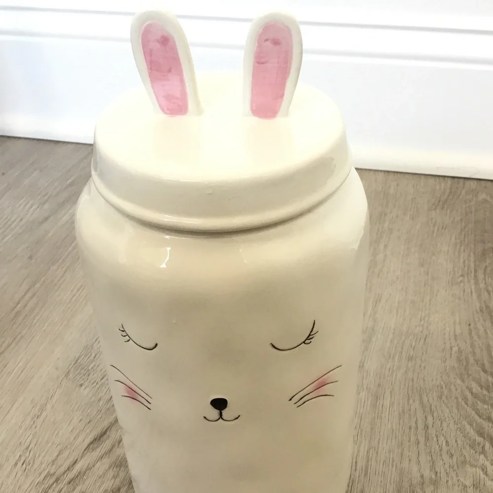 Bunny Ceramic Canister By 10 Strawberry Street - Picture 11 of 11